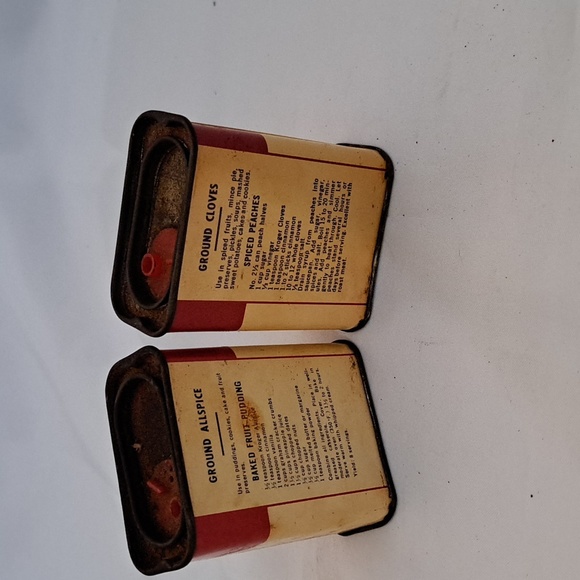 Vintage Set of 2 Kroger Spice tin - Picture 3 of 3